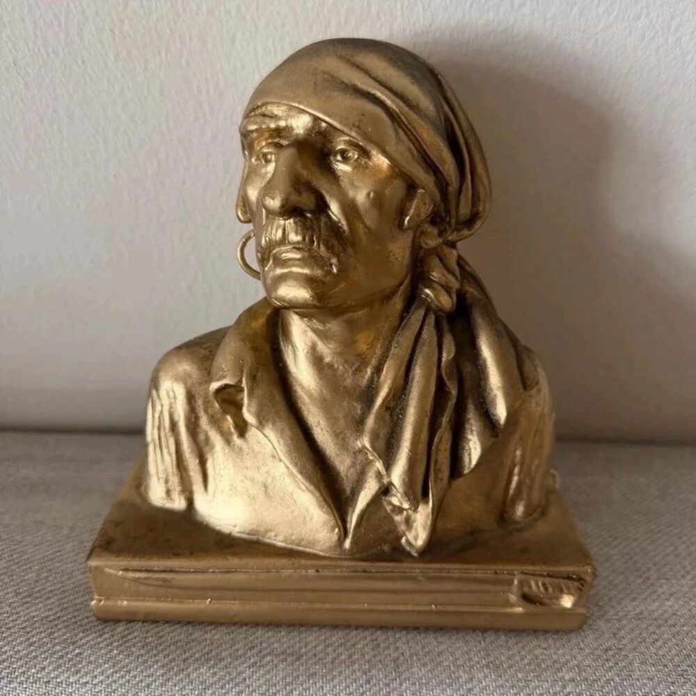 Vintage Pirate Bust Bookend – After Paul Herzel